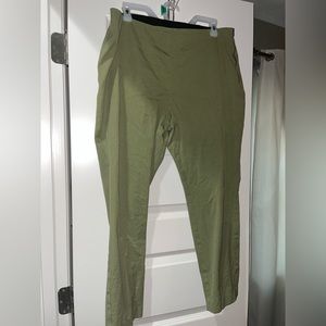Olive Pixie Pants-Side Zip